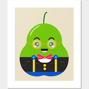 cute pear Posters and Art